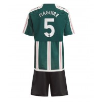 Manchester United Harry Maguire #5 Gostujuci Dres za djecu 2023-24 Kratak Rukav (+ Kratke hlače)